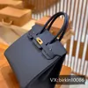 Bag Fully Designer Hand-stitched Original Factory Togo Leather Bk30 Fashion Leather Portable Luxury for Women Midnight Blue