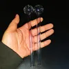 2023 New Smoking Helix Pipes à fumer claires / colorées 20CM 8 pouces Grand brûleur à mazout Grand grand brûleur à mazout en verre Pyrex Tuyaux Tube en verre Clous