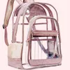 Backpack Clear Transparent PVC Shoulder Bags Feminina Luxury Women Candy Color Jelly College Style School