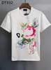 DSQ ファントム タートル メンズ Tシャツ メンズ デザイナー Tシャツ ブラック ホワイト バック クール Tシャツ メンズ 夏 イタリア ファッション カジュアル ストリート Tシャツ トップス プラスサイズ M-XXXL 158314