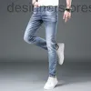 Men's Jeans designer Designer Light luxury fashion jeans men's new product slim fit small foot elastic casual L0J7 RONL