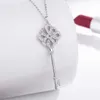 Kolye Kolye S925 STERLING Gümüş Çin Knot Anahtar Kolye Kolye Kadınlar Basit Tam Elmas Moda Zarif Anahtar Kazak Zinciri Jewelryl230315
