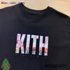 Wangcai01 DIY T-shirt 11-Shirt Kith T-Shirt Cherry Blossoms Drukowanie krótkich top tee mężczyzn kobiety 0315H23