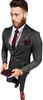 Men's Suits SOLOVEDRESS Men's Western Slim Two-piece Houndstooth Double Breasted Conference Party Customization