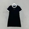 Vestidos casuais vestidos de grife de moda feminina feminina branca camisas com mangas com tampas de saias planas mulher esbelta