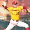 Coutume Kyle blessé USC Trojans Baseball Jersey Mens Youth 5 Blake Sabol 15 Chase Bushor 3 CJ Stubbs 16 Jamal O'Guinn 35 Connor Lunn 39 Isaac Esqueda USC Jerseys