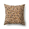 Kudde 1pcs 45 45 cm Animal Leopard Print Case Soffa Midje Kast Cover Home Decor Cover Housse de Coussin