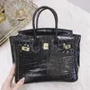 Crocodile Bag Designer Pattern Leather Large Capacity Handbag for Women Fashion Cowhide High-grade Fashion Commuter