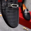 2023 Mens Dress Shoes Casual Brand Designer Comfortable Loafers Men's Slip-on Buckles Wedding Working Flats Size 38-44
