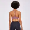 L_005 Flow y Sports Bra Light Support Yoga Bras Classic Racerback Bra Sexy