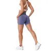 Calça Active Nvgtn Sem Costura Pro Shorts Spandex Mulher Fitness Elástico Respirável Levantamento do quadril Lazer Esportes Corrida