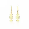 Dangle Earrings Fashion Golden Fish Bone Stainless Steel Unique Design Skeleton Ladies Jewellery Nautical Gifts