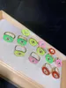 Cluster-Ringe, 5 Stück, türkischer Boho-Augenschmuck, Ring, Goldfarbe, Emaille, schöner Charme, einfache Fingerringe für Frau