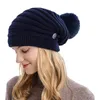 Шапочки шапочки/кепки черепа зимняя штанга для женщин вязание крючко