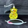 Hookahs Nieuwe Cubs Acryl Hookahs Groothandel Glass Bongs Accessoires, Glazen waterpijp roken,