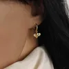 Hoop Earrings Small Circle Gold Color Animal Elephant Pendant Pink Zircon Piercing Earring For Women Brinco Jewelry Pendientes Gifts 2023
