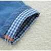 Джинсы Детские мальчики весна/осенняя мода Полосатые дизайнерские брюки для джинсовых штанов для подростка 2-14 лет брюки LM120