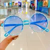 Neue jins brillen kinder sonnenschirm retro runde rahmen brille street style Koreanische mädchen sonnenbrille mode sonnenbrillen