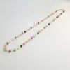 Chains Lii Ji Natural Stone Necklace Multi Sapphire Ruby Emerald 925 Sterling Silver Gold Color Handmade Delicate Neckalce For Gift