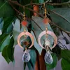Orecchini pendenti Sole e luna alla moda Fascino da donna Vintage Crescent Crystal Long Bohemian Style Celestial Jewelry