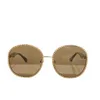 Occhiali da sole di moda firmati di lusso con uno sconto del 20% su 22 piccoli occhiali da sole rossi profumati con montatura rotonda della stessa moda ch9552