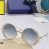 40% zniżki na luksusowy projektant Nowe okulary przeciwsłoneczne dla mężczyzn i kobiet 20% zniżki F Modna Famoda Diamond Rimmed Round Frame Wu Jinyan's Ten sam FF0324