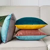 Kussen Diy Velvet Cover dubbele kleuren voor woonkamer bank 45 Aangepast S Home Nordic Housse de Coussin