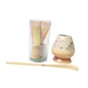 Geschirr-Sets, 3-teilig, traditionelles Matcha-Set, handgefertigter Bambus-Schneebesen mit Teelöffel und Schüssel für Zeremonie-Anfänger