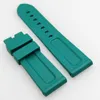 24 mm smaragdgroene siliconen rubberen horlogeband 22 mm pin gesp lokband geschikt voor pam pam 111 luminor radiomir wirstwatch