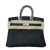 Bag Platinum Luxurys Handmade Full Sewn Wax Thread Togo Litchi Pattern Calf Handbag for Women 25/30/35 Genuine Leather