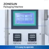 Zonesun ZS-S100 تلقائي لصق آلة التغليف السائل Ketchup عسل عصا زيت الخل