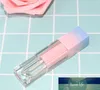 Qualità quadrata a tubo vuoto grigliare gradiente di plastica blu rosa in plastica elegante contenitori cosmetici liquidi eleganti 5 ml campione 200 pezzi/lotto