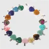 Mixed Color Assorted Charm Heart Round Star Moon Shape Stone Pendant For Jewelry Making DIY Earrings Bracelet Accessories