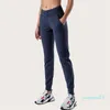 lulemen Donna Yoga Nono Pantaloni Push Fitness Leggings Morbido Vita alta Hip Lift Elastico Casual da jogging 7 colori L2079 61