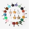 Mixed Color Assorted Charm Heart Round Star Moon Shape Stone Pendant For Jewelry Making DIY Earrings Bracelet Accessories