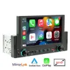 6.2 인치 카 플레이 자동차 비디오 1 Din Bluetooth 라디오 Android-Auto MP5 플레이어 핸드 무료 USB FM 스테레오 오디오 시스템 헤드 장치 F170C