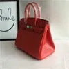 Style Platinum Sac Designer Cuir de vachette Femme Motif Autruche Grand Rouge Portable Une Épaule Bandoulière Mariage