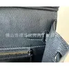 バッグフルデザイナーマニュアル外側の縫製オリジナルファクトリーエプソムパームグレインカウレザー25cmワックススレッドハンドバッグ女性セレブ