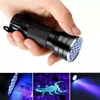 Luz negra ultravioleta 21 LED Lanterna UV Torch Lamp Light Mini Lanterna UV portátil de alumínio