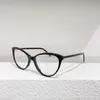 トップラグジュアリーデザイナーサングラスXiaoxiangjiaのファッションキャットオフオフオフオフ猫光学フレームタイド文字プレートには、近視眼鏡を装備できます