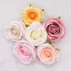 10cm Big Head Silk Rose Flower Decorative Blossom Wedding Home Decoration Accessories DIY Wreath Gift Scrapbooking Crafts