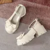 Kledingschoenen bogen lolita schoenen vrouwen Japanse stijl Mary Jane schoenen vrouwen vintage ondiepe hoge hakken dikke platformschoenen cosplay vrouwelijk 230314