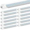 Enkele pin LED-buis FA8-buis 72W V-vormige en durale rij dubbele zijkanten SMD 2835 LED-lichtbuizen 8ft LED AC85-265V UL DLC