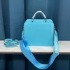 10Una piccola borsa di design a tracolla di lusso di alta qualità con due tracolle nuove borse da donna di moda con una borsa a mano con tracolla firmata con molti colori