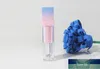 Kwaliteit vierkant lege lipgloss buisgradiënt roze blauw plastic elegante lippenstift vloeistof cosmetische containers 5 ml monster 200 %/lot