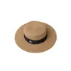 Wide Brim Hats & Bucket Designer Straw Hat Ladies Bee Bow Summer Outing Sunscreen Sunshade European And American Retro Leisure All-match Top203c 5EKB