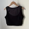 Women Knits Tees Cropped Tank Top Cotton Jersey Tanks Embroidered Cotton Anagram Shorts Yoga Suit Sport Wear Fitness Sports Bra Mini outfits solid Elastic Backless