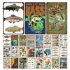 Fishing Tin Sign Biat Tackle Vintage Metal Sign Dogs Retro Plates Plaque Sign Metal Wall Decor Wall Poster for Home Desk Decor 30X20cm W03
