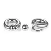 Big Ear Tunnels Stor storlek Giant Captive Bead Ring Ear Tunnel Plug Expander Guauge Male Nos Ring Piercing Body Jewelry