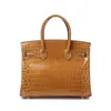 Bag Fashion Designer Crocodile Pattern Leather One Shoulder Diagonal Cross Cowhide Women's Handbag